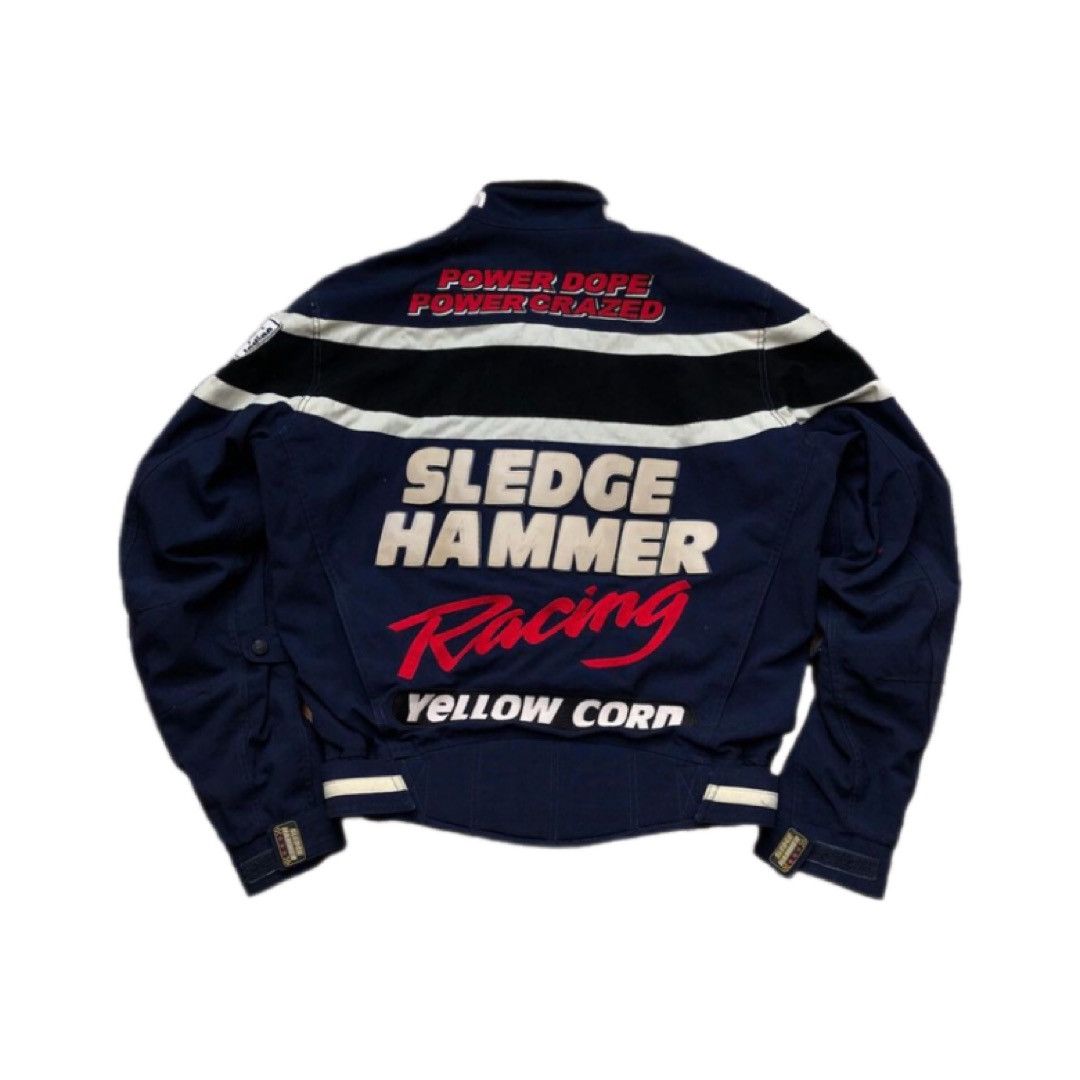 YELLOW CORN SLEDGE HAMMER ジャケット ブラック Vintage Leather Sledge Hammer Yellow Corn Motor Sports