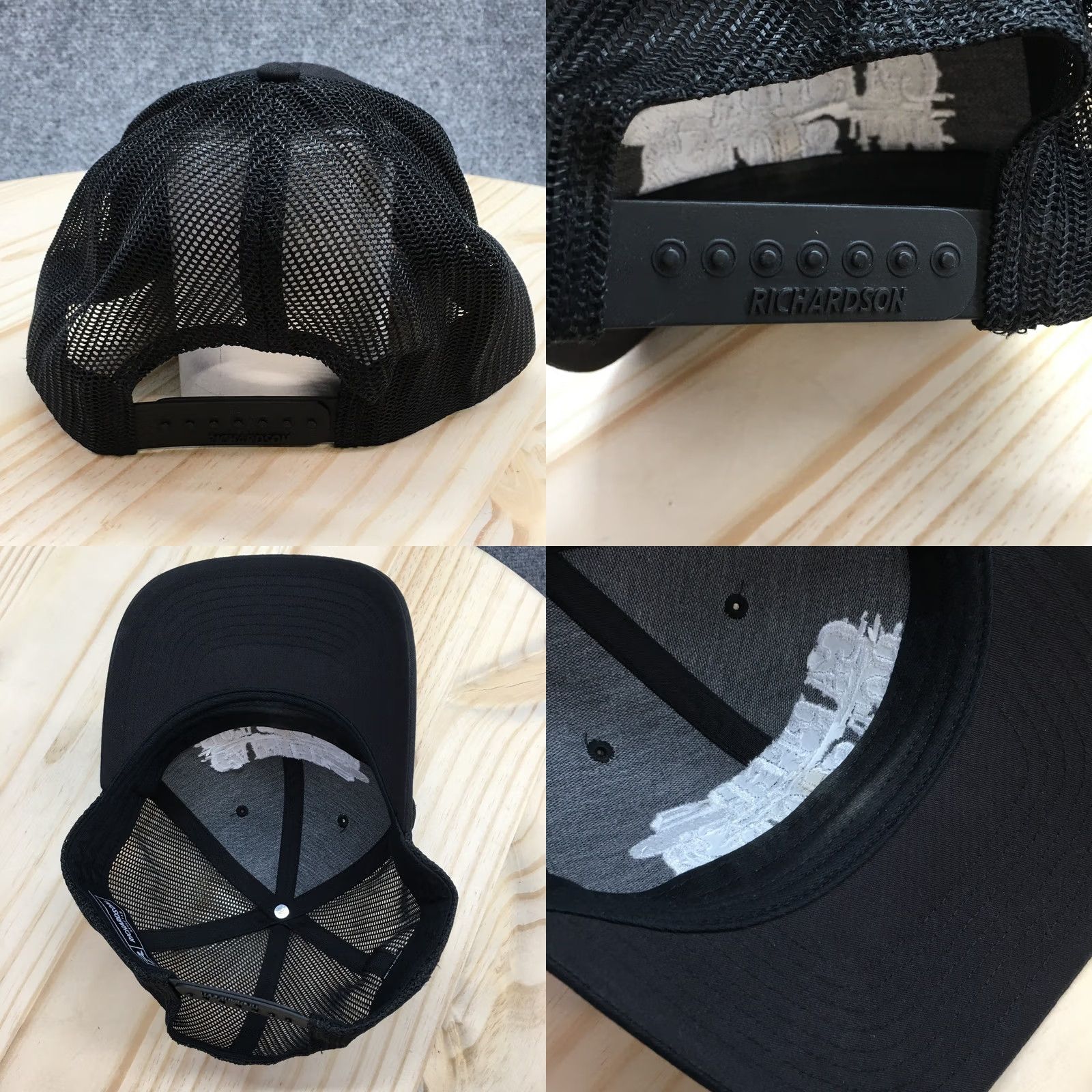 Vintage Carter Hot Shot Richardson Trucker Hat Men Black OS Curved Brim Embroidered Logo Size ONE SIZE - 8 Thumbnail