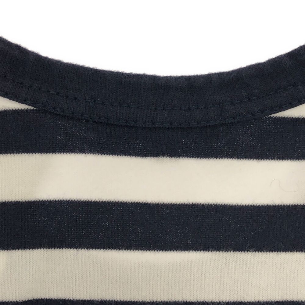 Comme des Garcons T-Shirts cotton long sleeve striped crewneck pullover Navy Size US XS / EU 42 / 0 - 4 Thumbnail