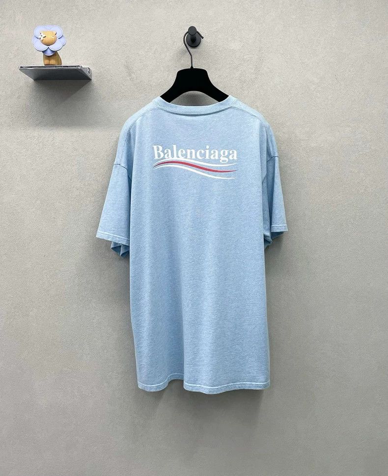 Balenciaga Balenciaga Carolina Blue Short Sleeve~ Size S Size US S / EU 44-46 / 1 - 2 Thumbnail
