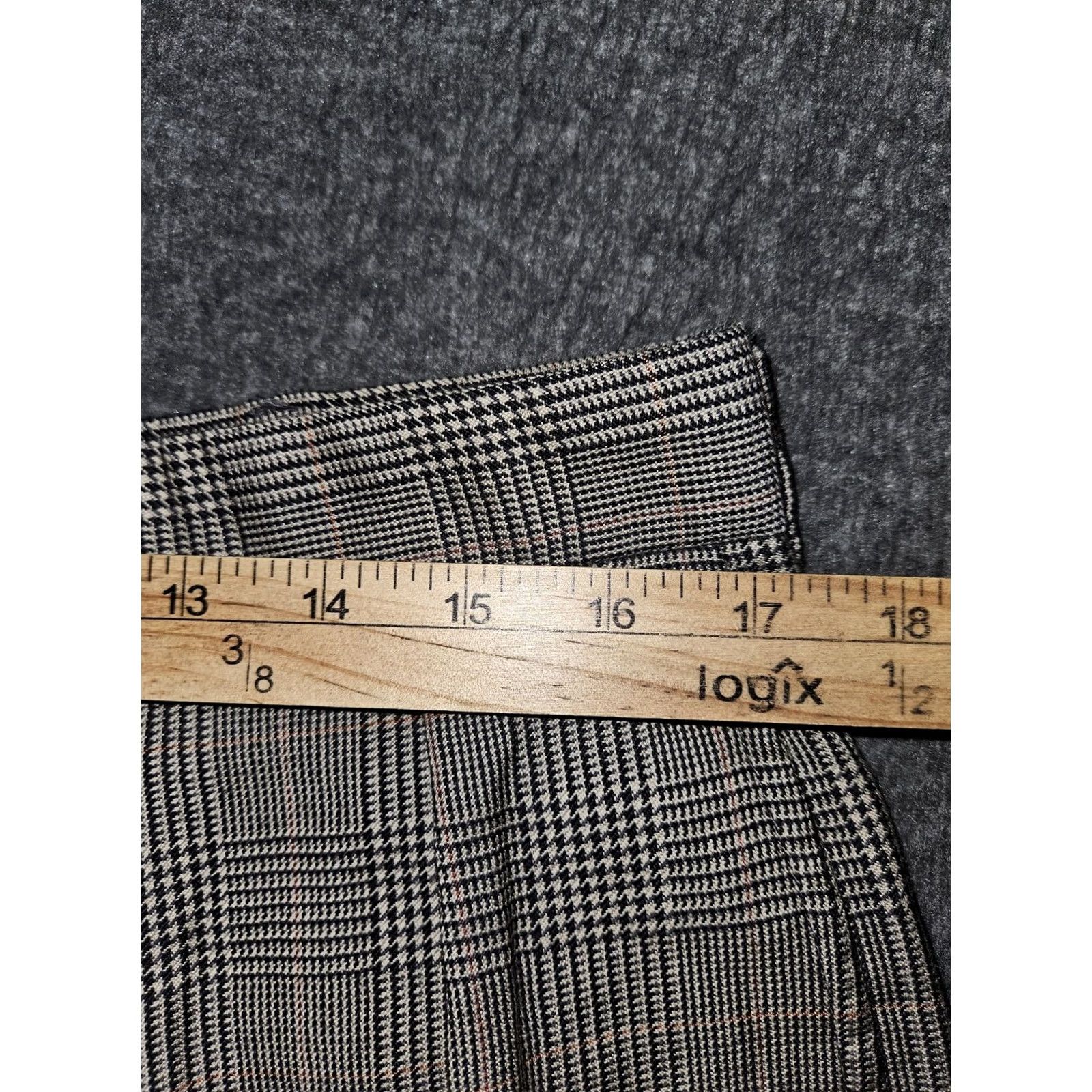 Polo Ralph Lauren VINTAGE Polo Ralph Lauren Dress Pants Mens 34x33 Plaid Pleated Cuffed USA Grey Plaid 90s Mens Size US S / EU 44-46 / 1 - 3 Thumbnail
