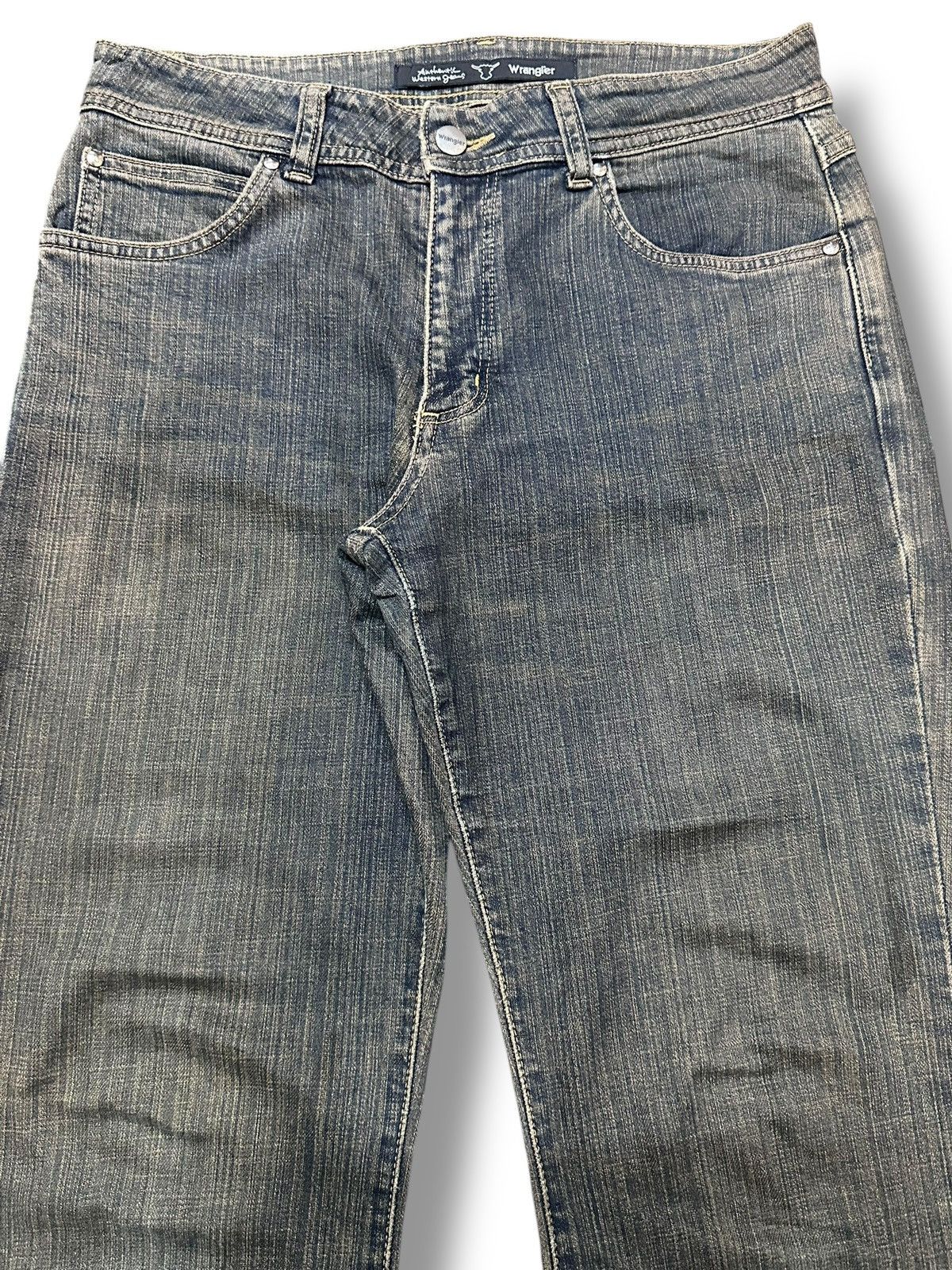 Japanese Brand Wrangler Vintage Baggy Loose Style With Faded Wash Size US 30 / EU 46 - 4 Thumbnail