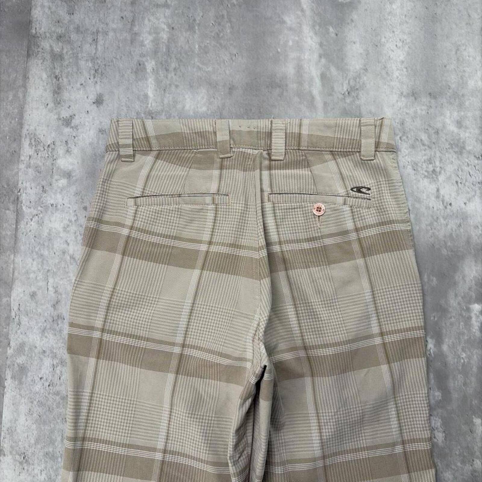 O'Neill Y2K Beige O’Neill Surf Grunge Plaid Baggy Shorts Size US 28 / EU 44 - 3 Thumbnail