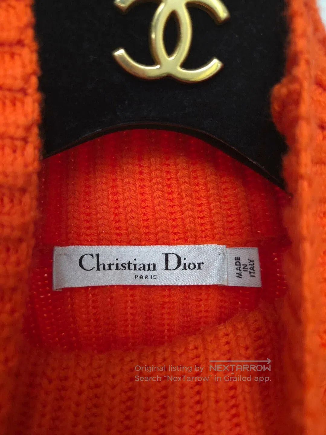 Dior dior orange high-neck wool sweater. Size US S / EU 44-46 / 1 - 6 Thumbnail