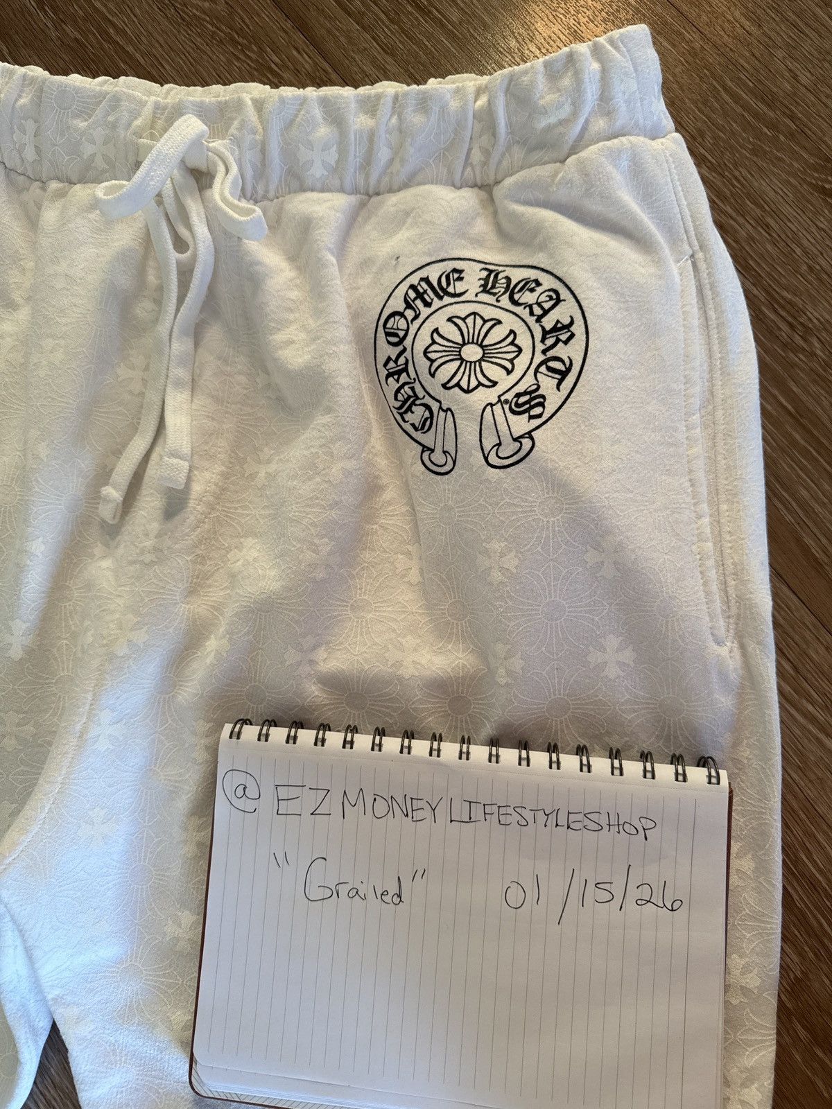 Chrome Hearts Chrome Hearts White Cross Sweat Pants XL Size US 34 / EU 50 - 3 Thumbnail