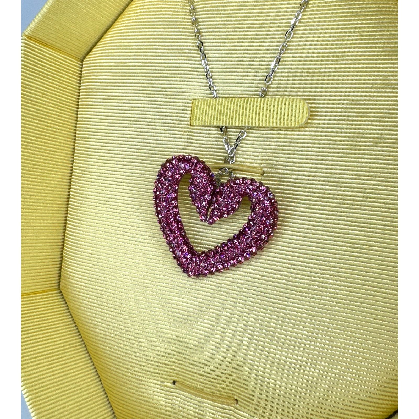 Swarovski Swarovski Sublima Pendant Purple Swan Heart, Large, Necklace Size ONE SIZE - 5 Thumbnail