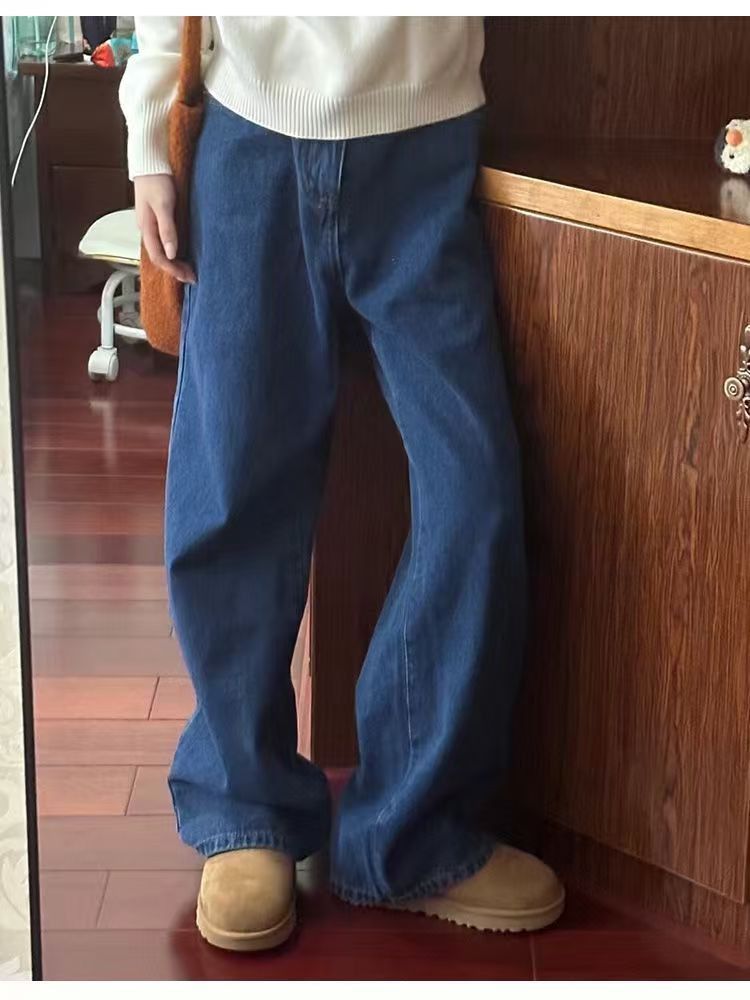 Japanese Brand Men's street retro washed dark blue jeans y2k Size US 32 / EU 48 - 1 Thumbnail