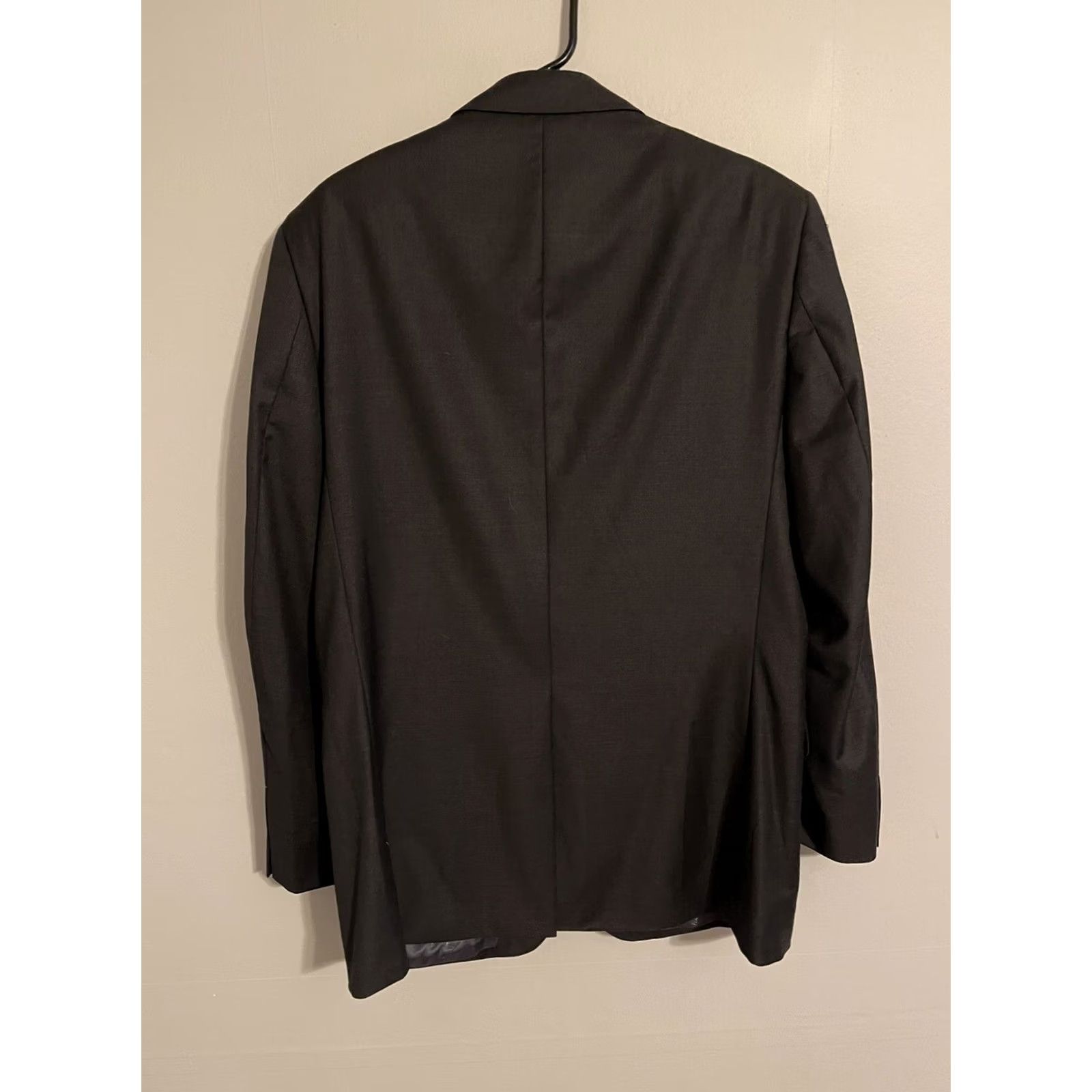 Jos. A. Bank VINTAGE Jos A Bank Signature Gold Charcoal Suit Coat Jacket Blazer - Men's 44L New Size 44R - 3 Thumbnail