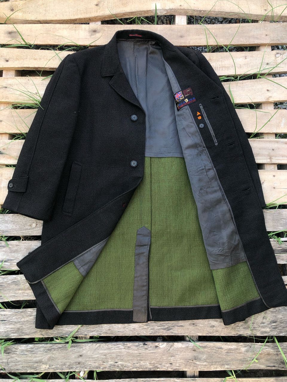 New England Outerwear × Vintage Vintage Volu Buss Wool Coat Jacket Made In England Size US L / EU 52-54 / 3 - 1 Thumbnail