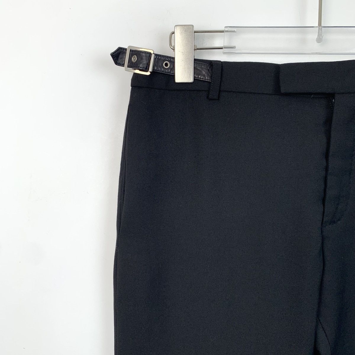 Saint Laurent Paris Saint Laurent SLP Black Wool Casual Pants K26WX Size 25" / US 0 / IT 36 - 3 Thumbnail