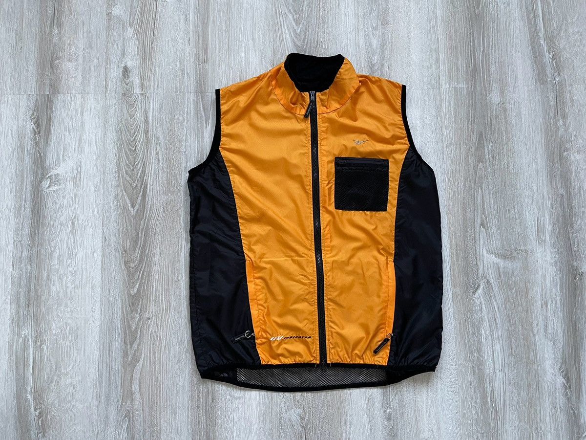 Reebok × Vintage 90s Vintage Reebok Vest Light UV Indigator Full Zip Size US L / EU 52-54 / 3 - 1 Thumbnail