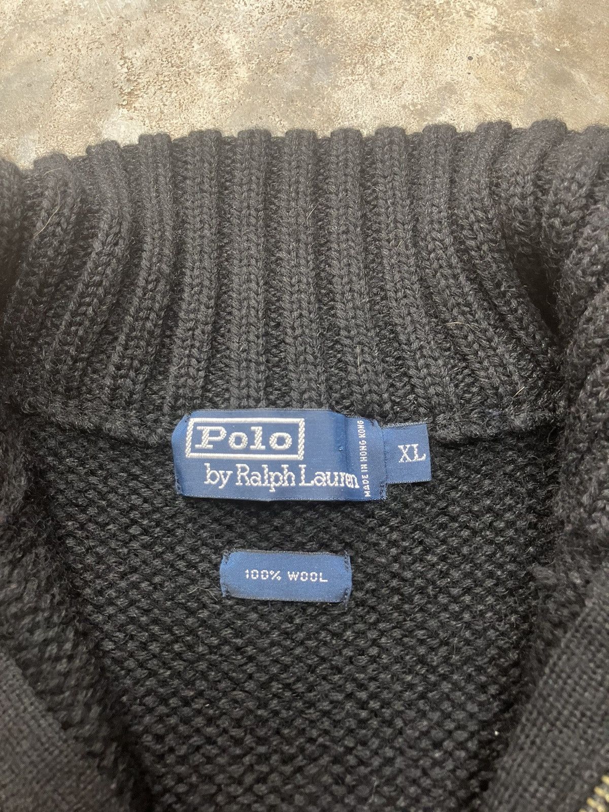 Polo Ralph Lauren × Vintage Polo Ralph Lauren Wool Zip Vest Size US L / EU 52-54 / 3 - 3 Thumbnail