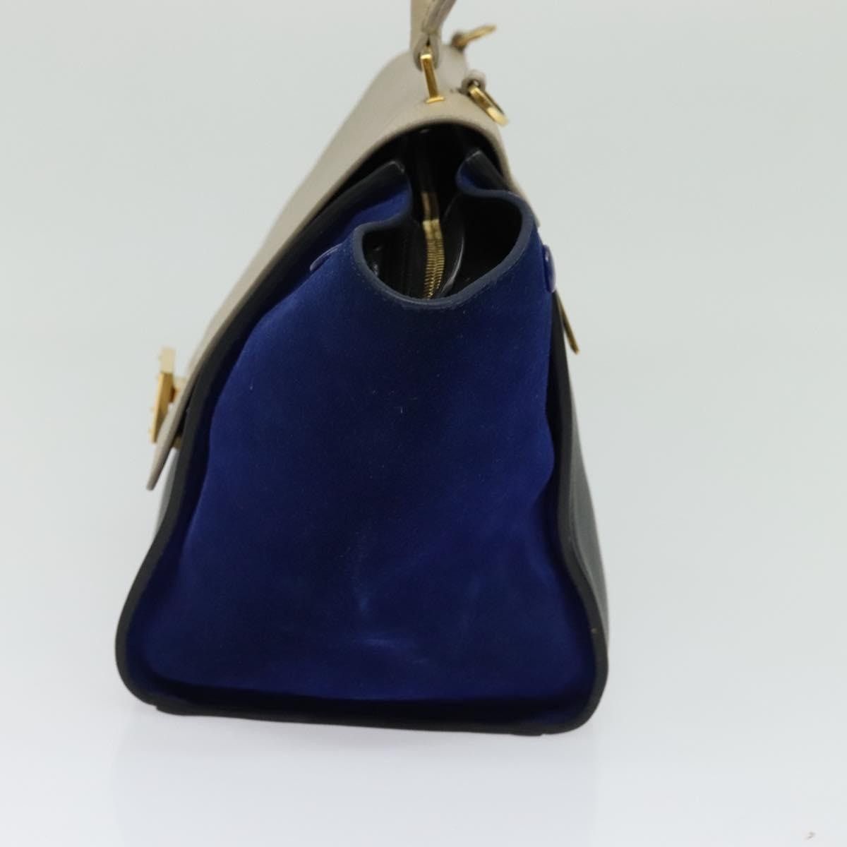 Celine CELINE Trapeze Hand Bag Leather Beige Gold Size ONE SIZE - 5 Thumbnail