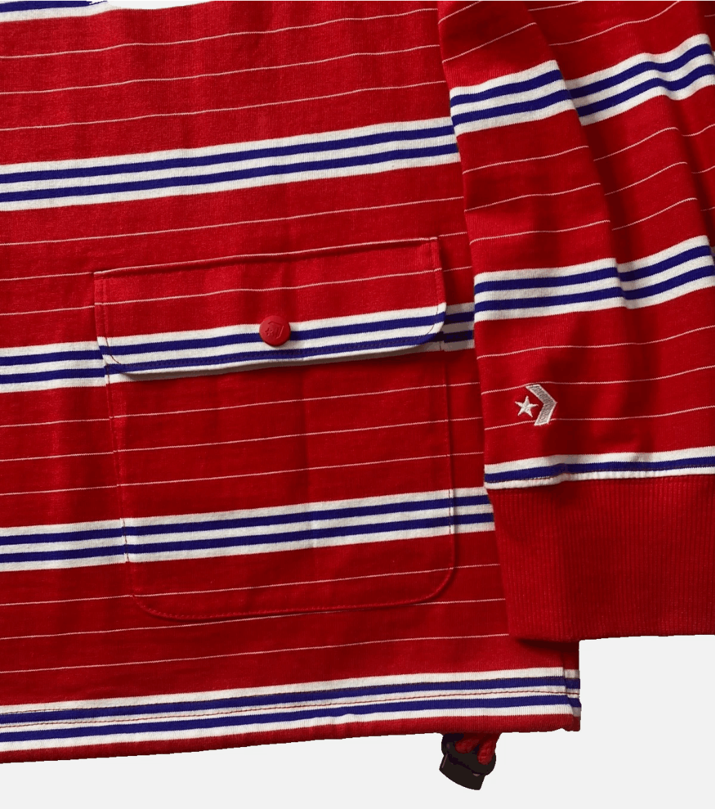 Converse Converse Striped Quarter Zipped Sweatshirt Size US S / EU 44-46 / 1 - 4 Thumbnail