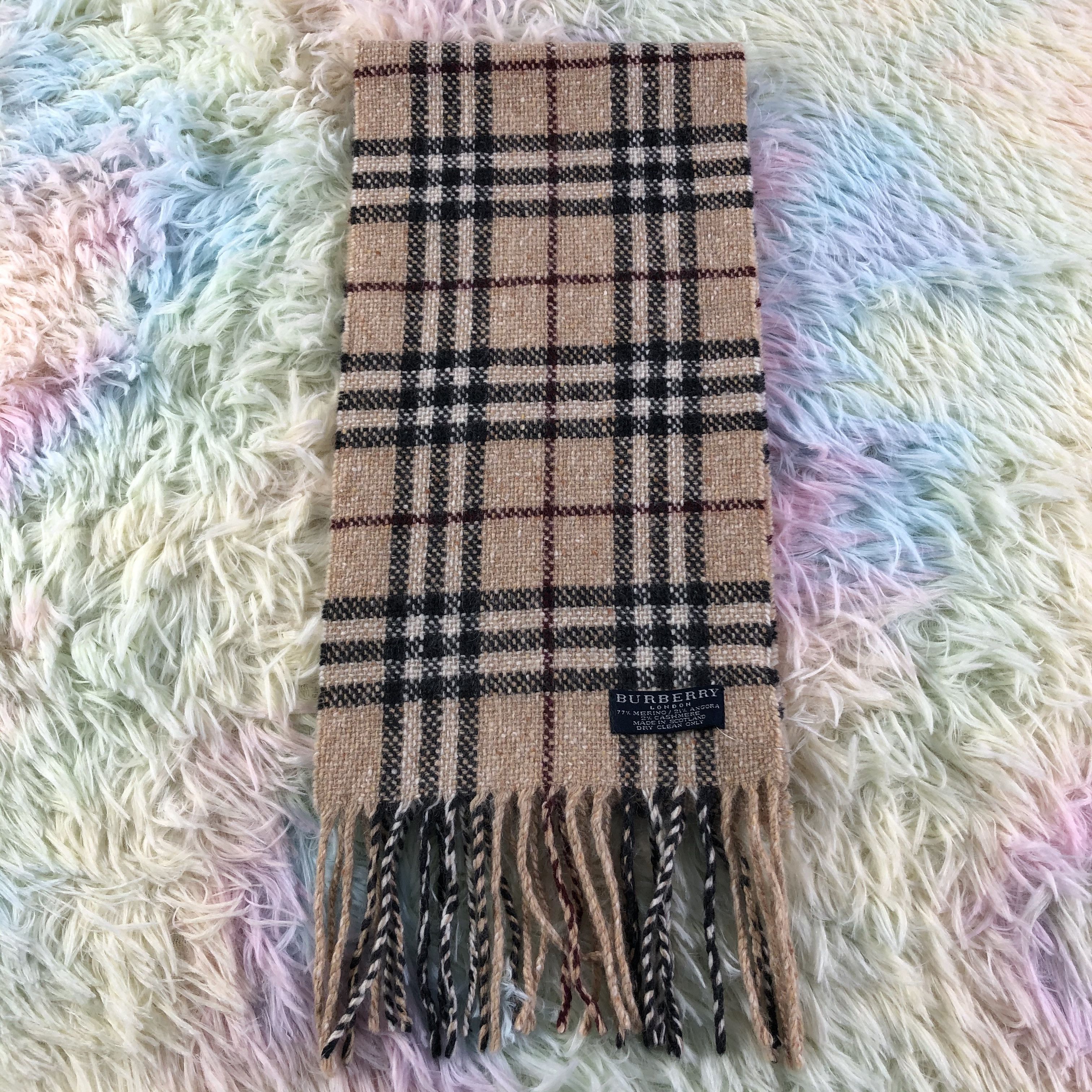 Burberry × Vintage Burberry Scarf / Muffler / Neckwear - KM497 Size ONE SIZE - 2 Thumbnail