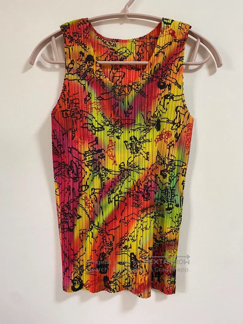 Issey Miyake Issey Miyake Graffiti Vest Size L / US 10 / IT 46 - 2 Thumbnail