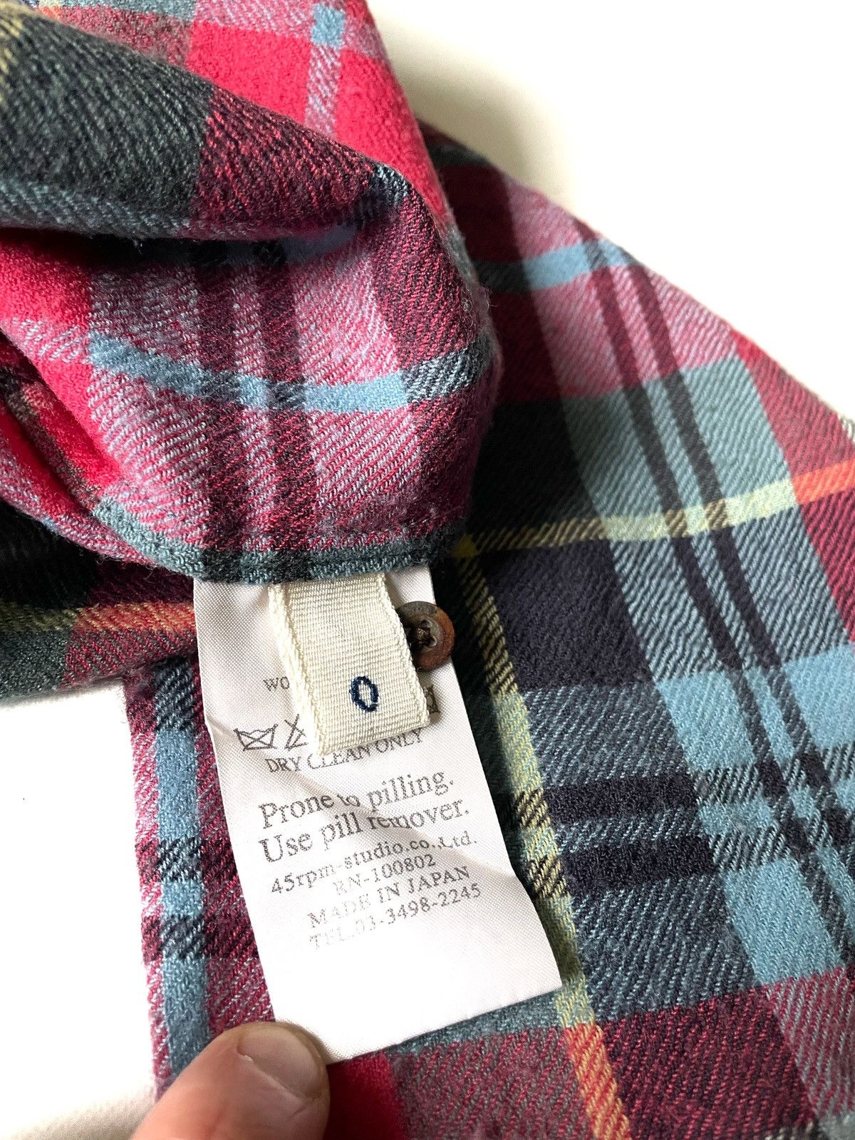 Umii 908 Umii 908 Wool Flannel Women Blouse Made In Japan Size 0/S Size S / US 4 / IT 40 - 8 Thumbnail