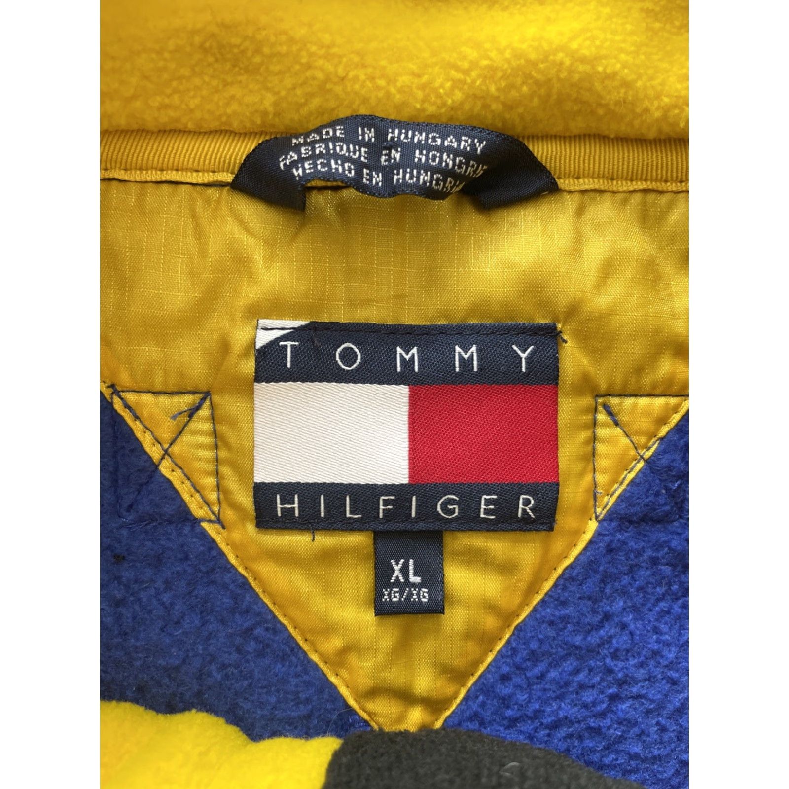 Tommy Hilfiger VINTAGE Tommy Hilfiger Parka Jacket Mens XL Blue Fleece Pile Zip Stand-Up Collar 80s 90s Retro Hip Hop Designer Casual Travel Workwear casual Size US XL / EU 56 / 4 - 3 Thumbnail