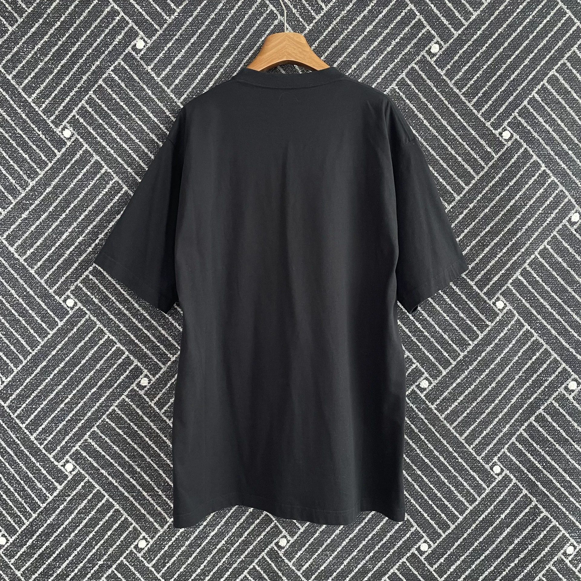 Balenciaga Balenciaga Print Dropped Shoulder SS Tee Black XS Oversized Size US XS / EU 42 / 0 - 2 Thumbnail