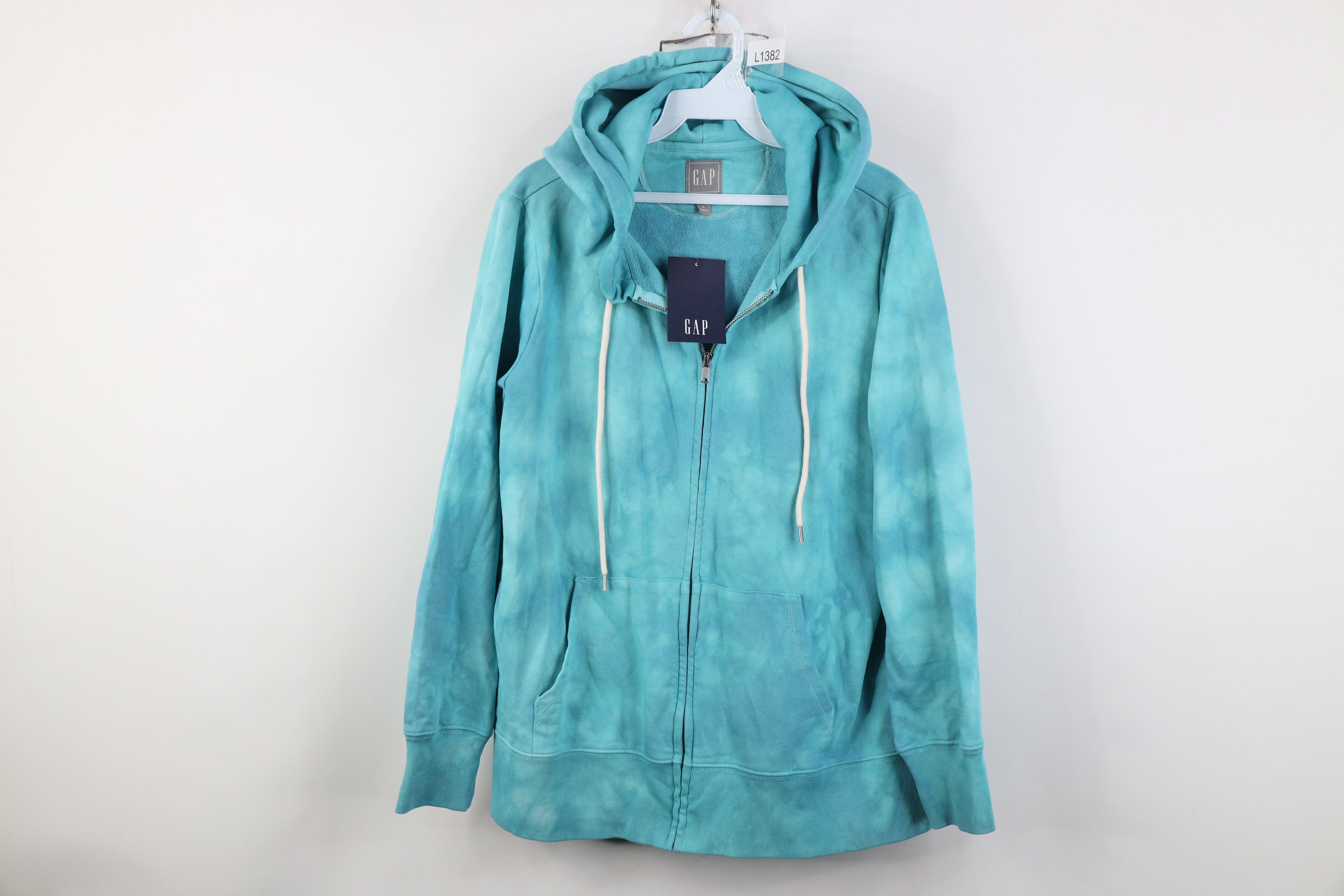 Deadstock Y2K Gap Dye Acid Wash Full Zip Hoodie Sweatshirt
