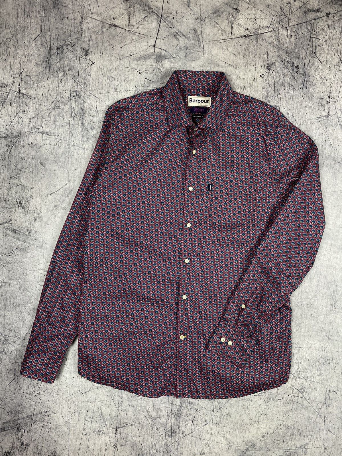 Barbour Barbour Liberty ART Fabrics Flowers Print Button Up Shirt Size US L / EU 52-54 / 3 - 2 Thumbnail