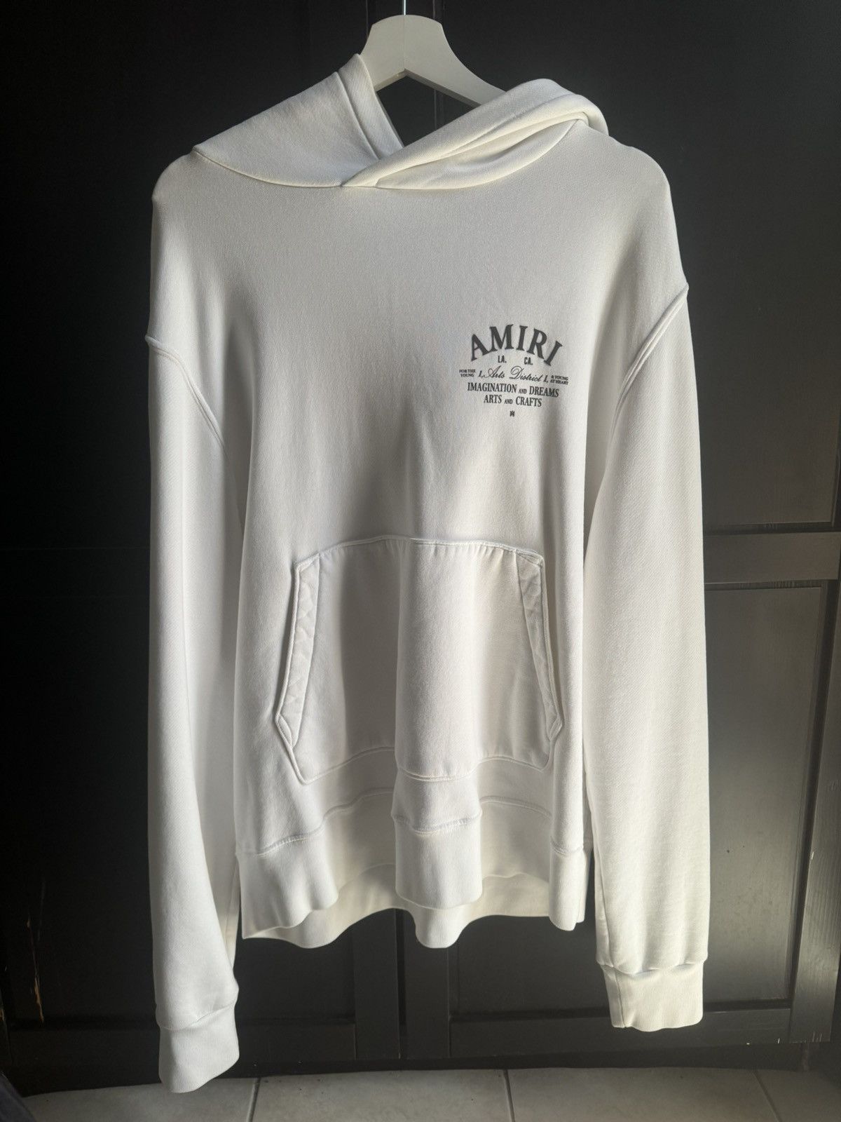 Amiri Amiri White logo hoodie Size US M / EU 48-50 / 2 - 2 Thumbnail