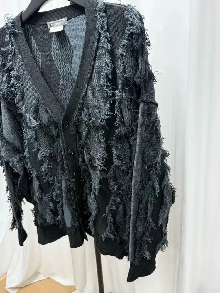Issey Miyake Issey Miyake Vintage 80s Issey Miyake Distressed Cardigan- Size US S / EU 44-46 / 1 - 2 Thumbnail