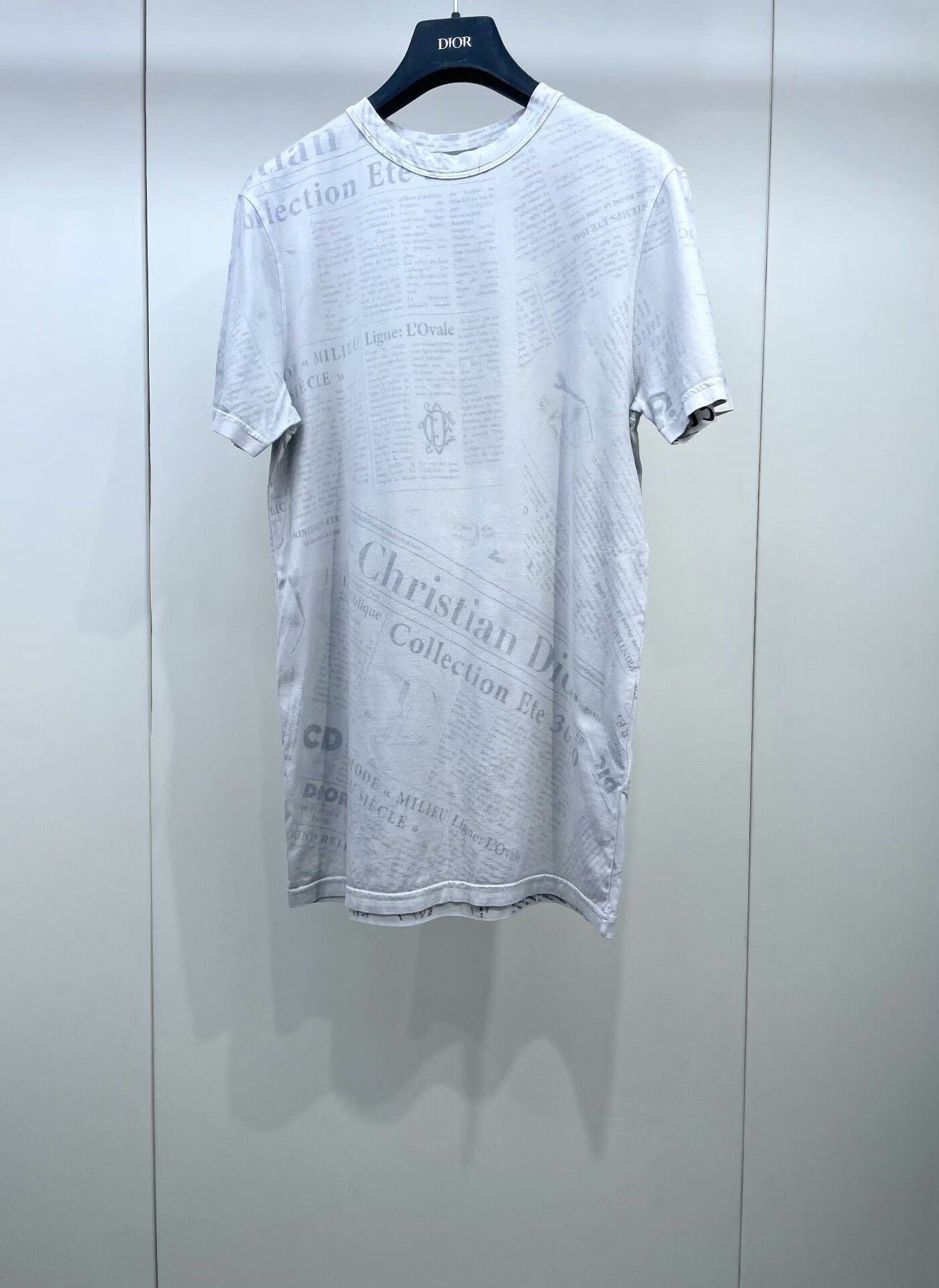 Dior Dior x Daniel Arsham Reverse Newspaper Print Tee Size XXS / US 00 / IT 34 - 1 Thumbnail
