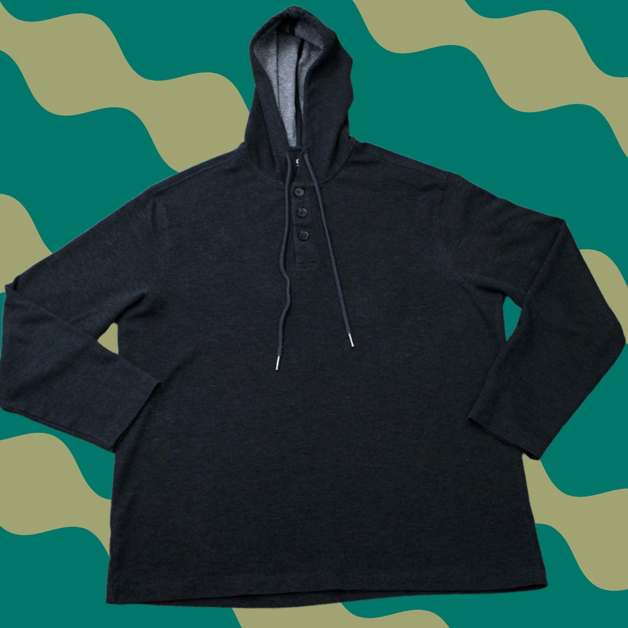 Mizzen+Main Mizzen+Main Hoodie Mens 2XL Gray Henley Hoodie Sweatshirt Regular Size Gray Size US XXL / EU 58 / 5 - 1 Thumbnail