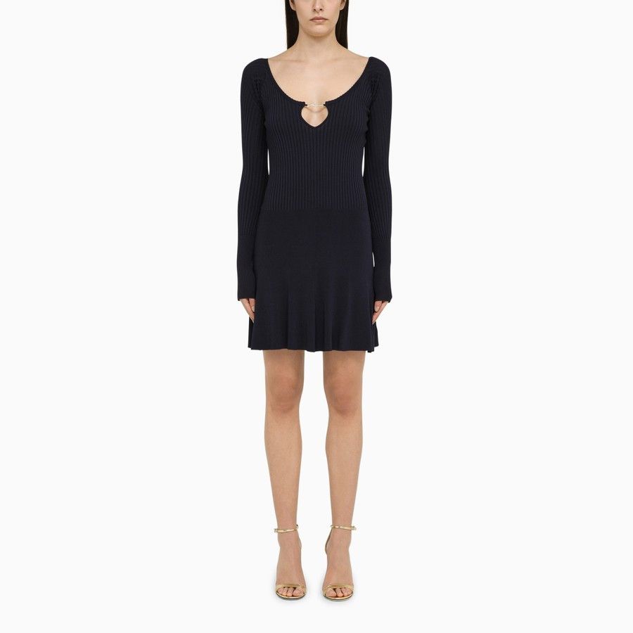 o1d2blof0824 Pralu Mini Dress in Navy Blue