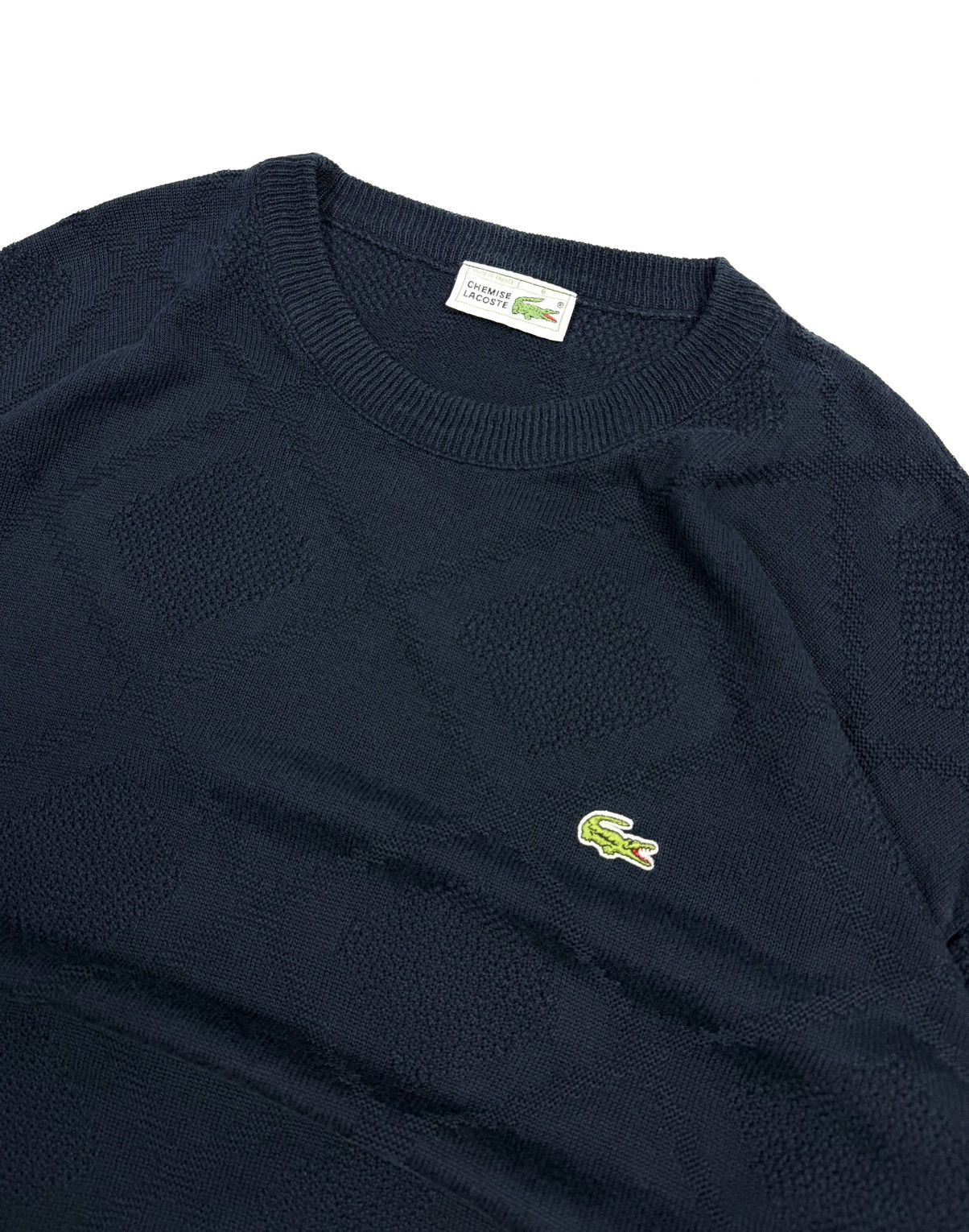 Lacoste 80s Lacoste Vintage Knit Sweater Navy Men’s 6 France Retro Size US L / EU 52-54 / 3 - 12 Thumbnail