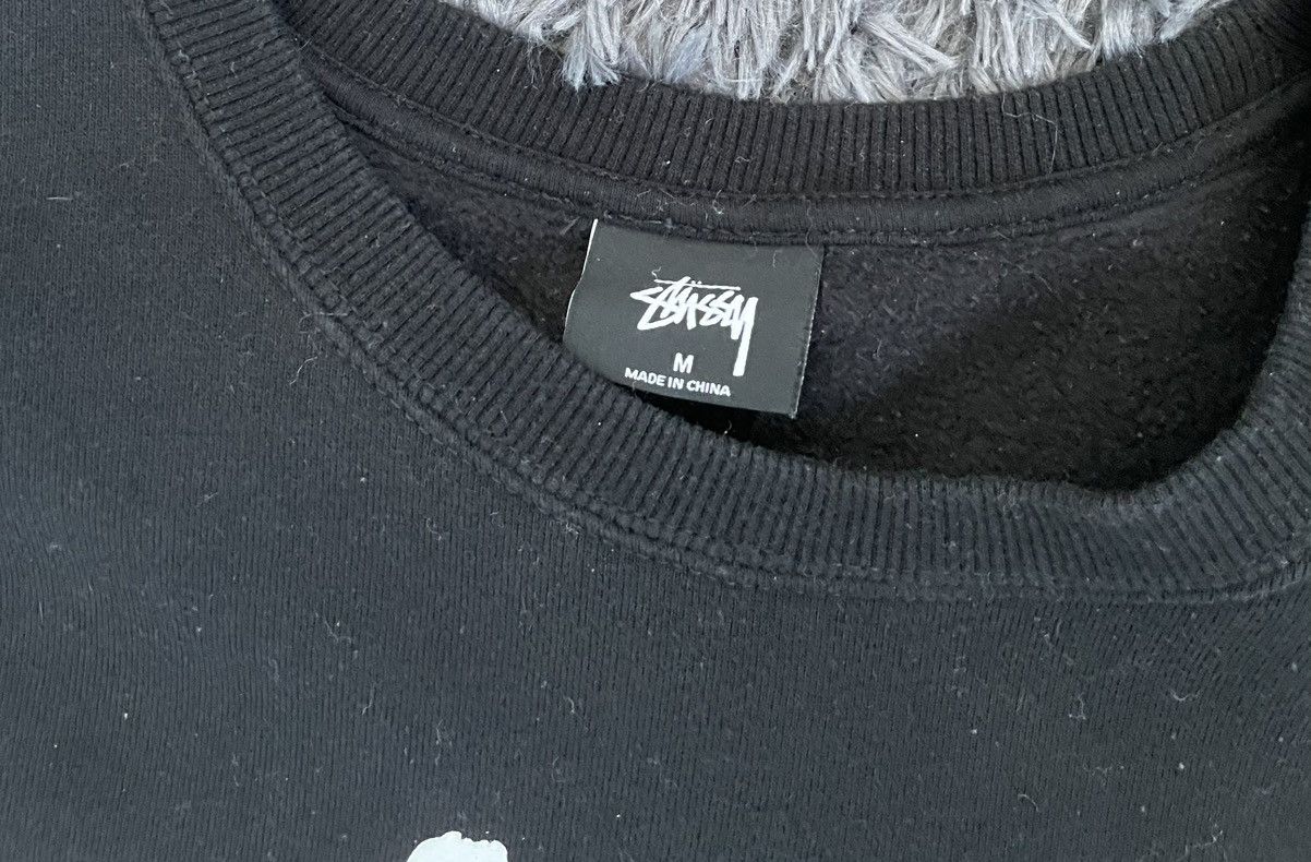 Stussy Men Size M Stussy World Tour Crew Black 22SS Sweatshirt Size US M / EU 48-50 / 2 - 3 Thumbnail