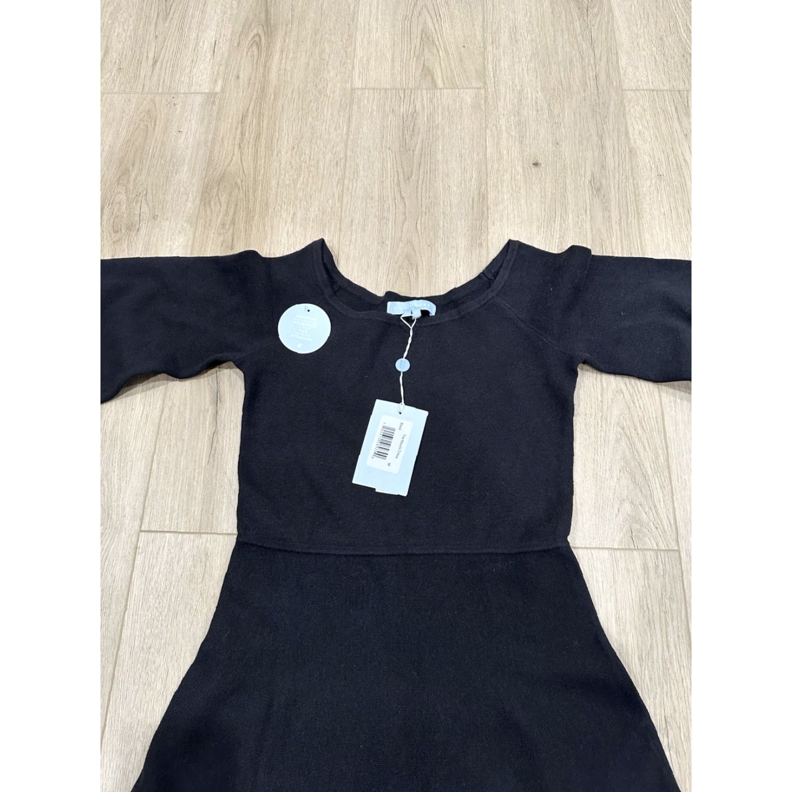 Vintage Hill House NWT Dress Black Sweater Knit Midi Long Sleeve Elegant Medium Size M / US 6-8 / IT 42-44 - 5 Thumbnail