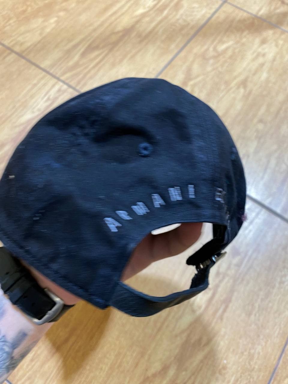 Armani Exchange Hats Vintage black Cap big logo AX Armani Exchange Y2K Size ONE SIZE - 2 Thumbnail