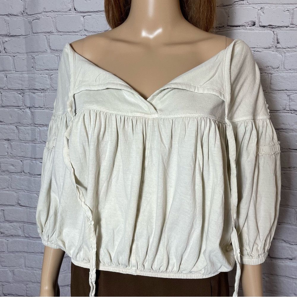 Free People New Free People No Good Alone Cotton Tee Top Size L Size L / US 10 / IT 46 - 4 Thumbnail