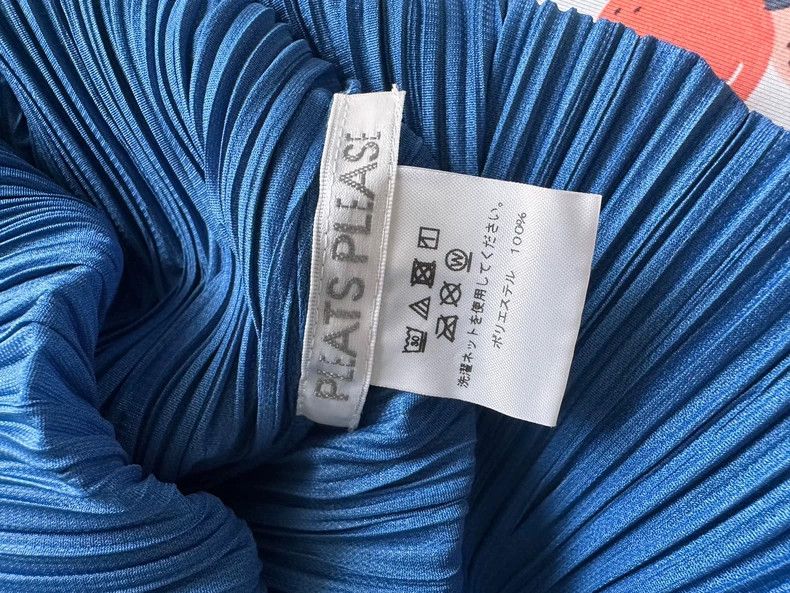Issey Miyake Issey Miyake size:3 Blue pleated long-sleeved shirt Size S / US 4 / IT 40 - 7 Thumbnail