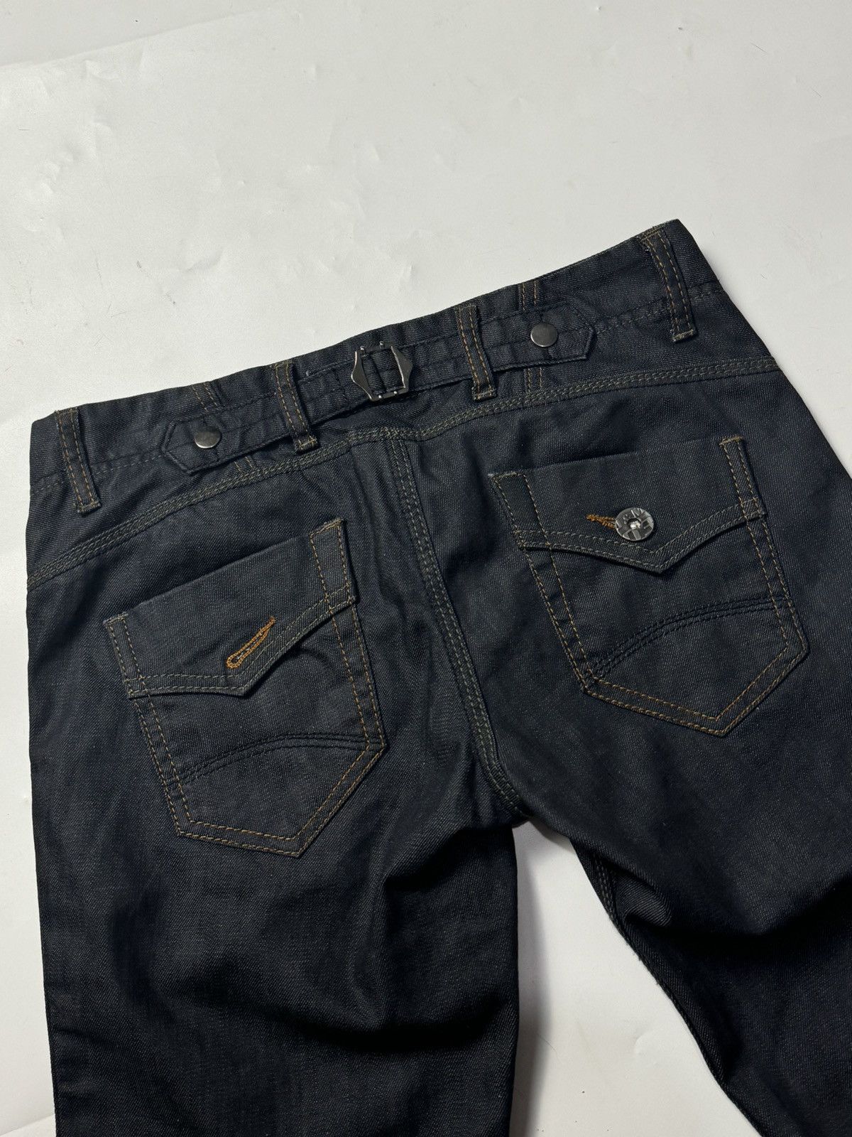 If Six Was Nine × Japanese Brand × Le Grande Bleu (L.G.B.) Flare Denim Pants Buckle Back J&M Size US 29 - 9 Thumbnail