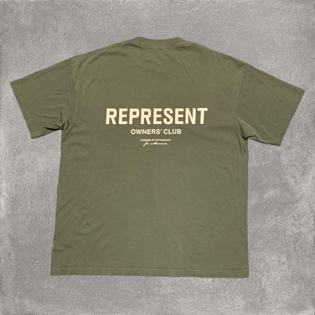 Represent Clo. Represent Medium Owners Club Khaki Green Tee Size US M / EU 48-50 / 2 - 1 Thumbnail