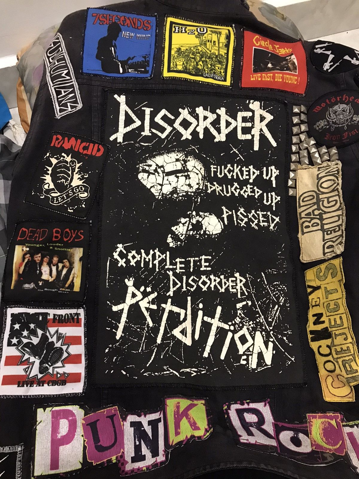 Band Tees Jacket punk………. Size US L / EU 52-54 / 3 - 9 Thumbnail