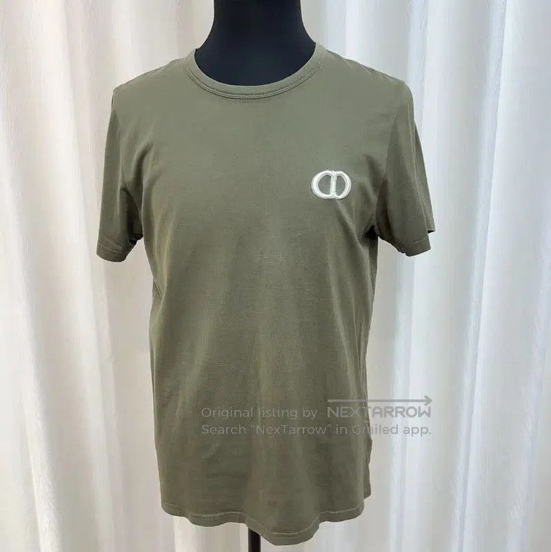 Dior Dior Military Green Cotton Men's T-Shirt . Size US XL / EU 56 / 4 - 1 Thumbnail