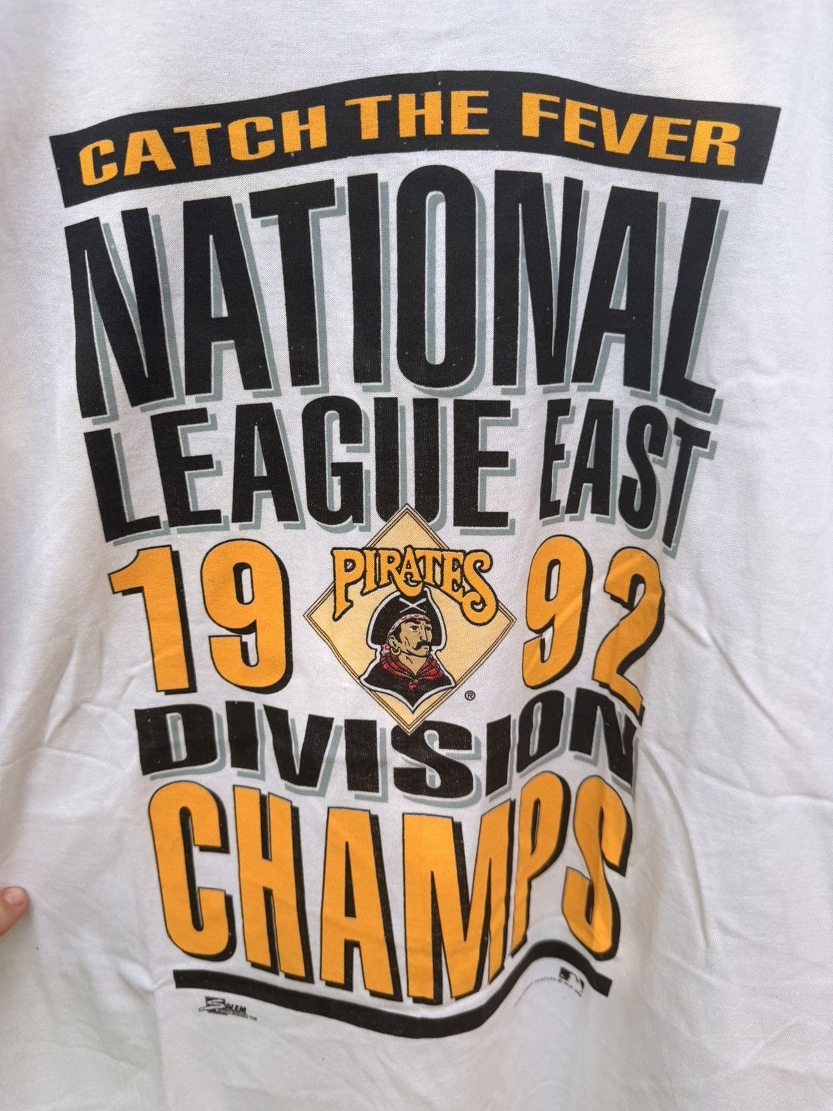 Rap Tees VTG Pittsburgh Pirates Salem Size XL 1992 Division Champs Size US L / EU 52-54 / 3 - 2 Thumbnail