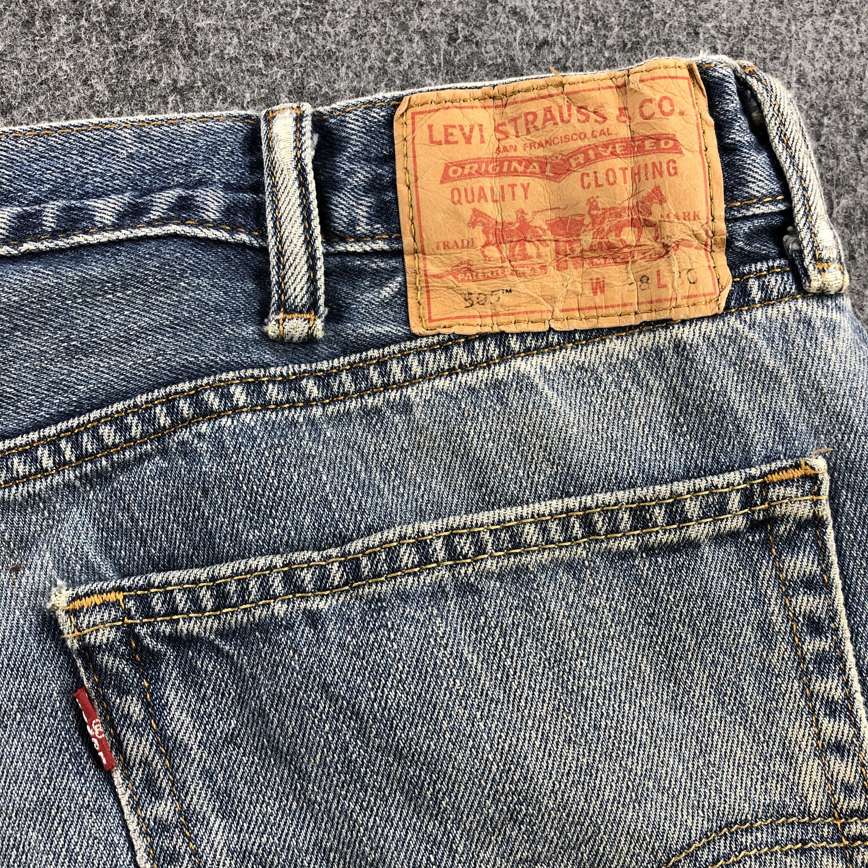 Levi's Vintage Blue Wash Levis 505 Jeans-JM1000 Size US 39 - 6 Thumbnail