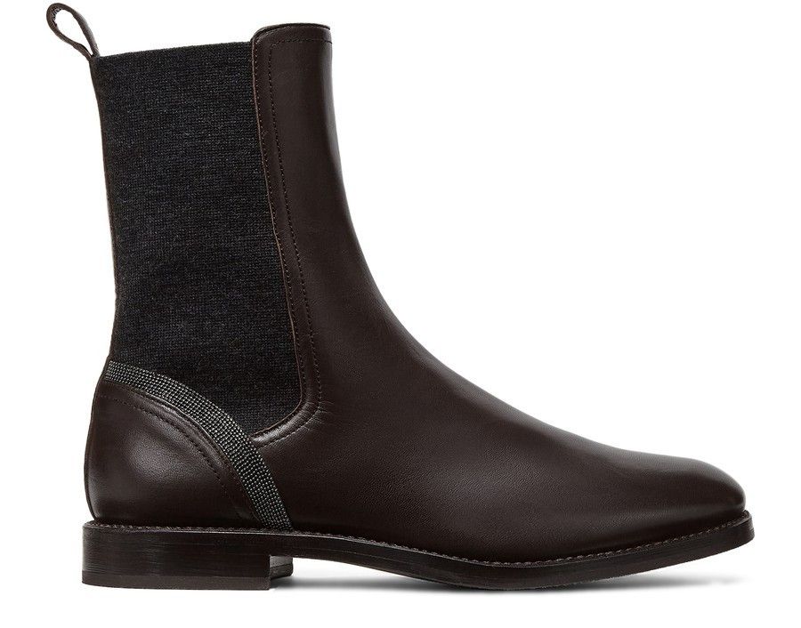 Brunello Cucinelli o1la1rc1a0325 Leather Boots in Brown Size US 6 / IT 36 - 3 Thumbnail