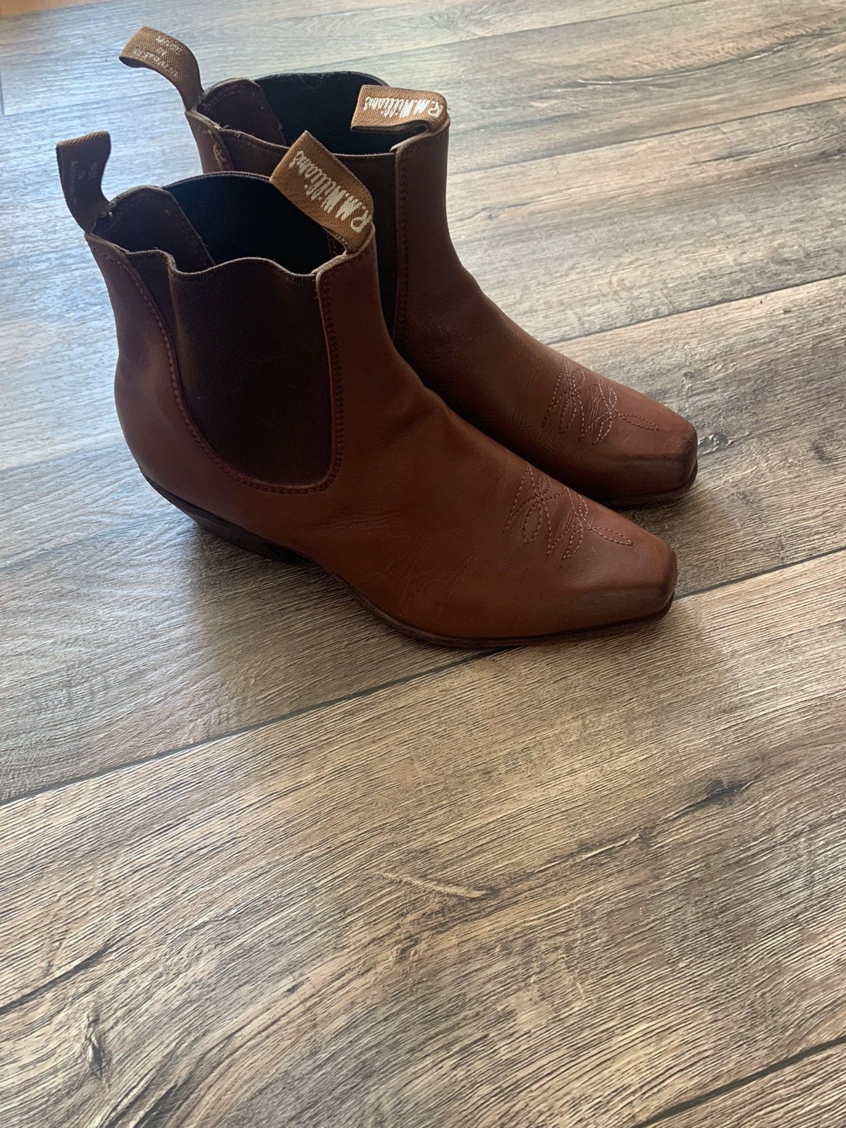 R.M. Williams × Vintage R.M. Williams Men’s Brown Leather Western Cowboy Boots Size US 7.5 / EU 40-41 - 3 Thumbnail