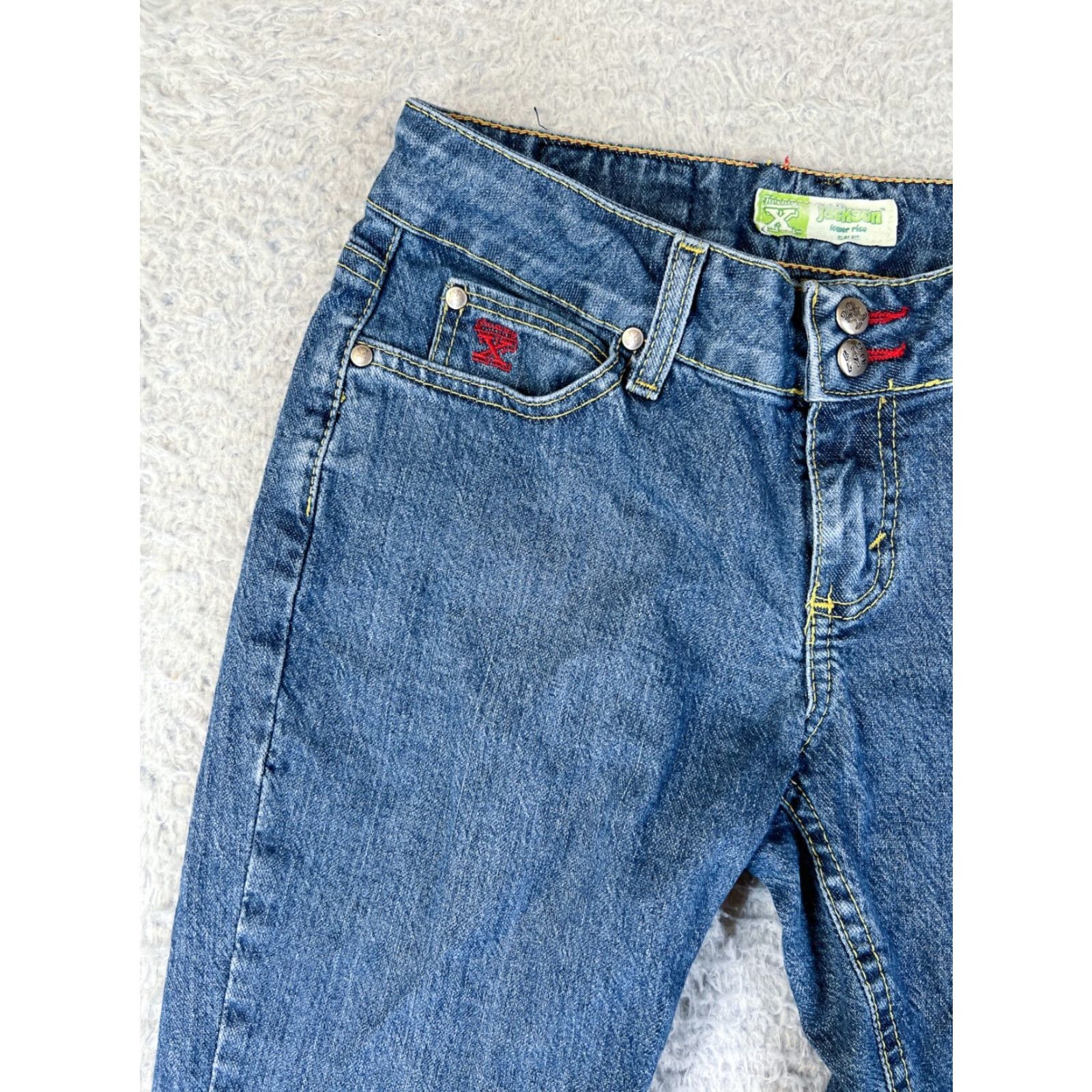 Wrangler Wrangler 20X Womens Jeans Capri Denim Blue Low Rise Slim Fit Cotton 5 Size 27" / US 4 / IT 40 - 4 Thumbnail