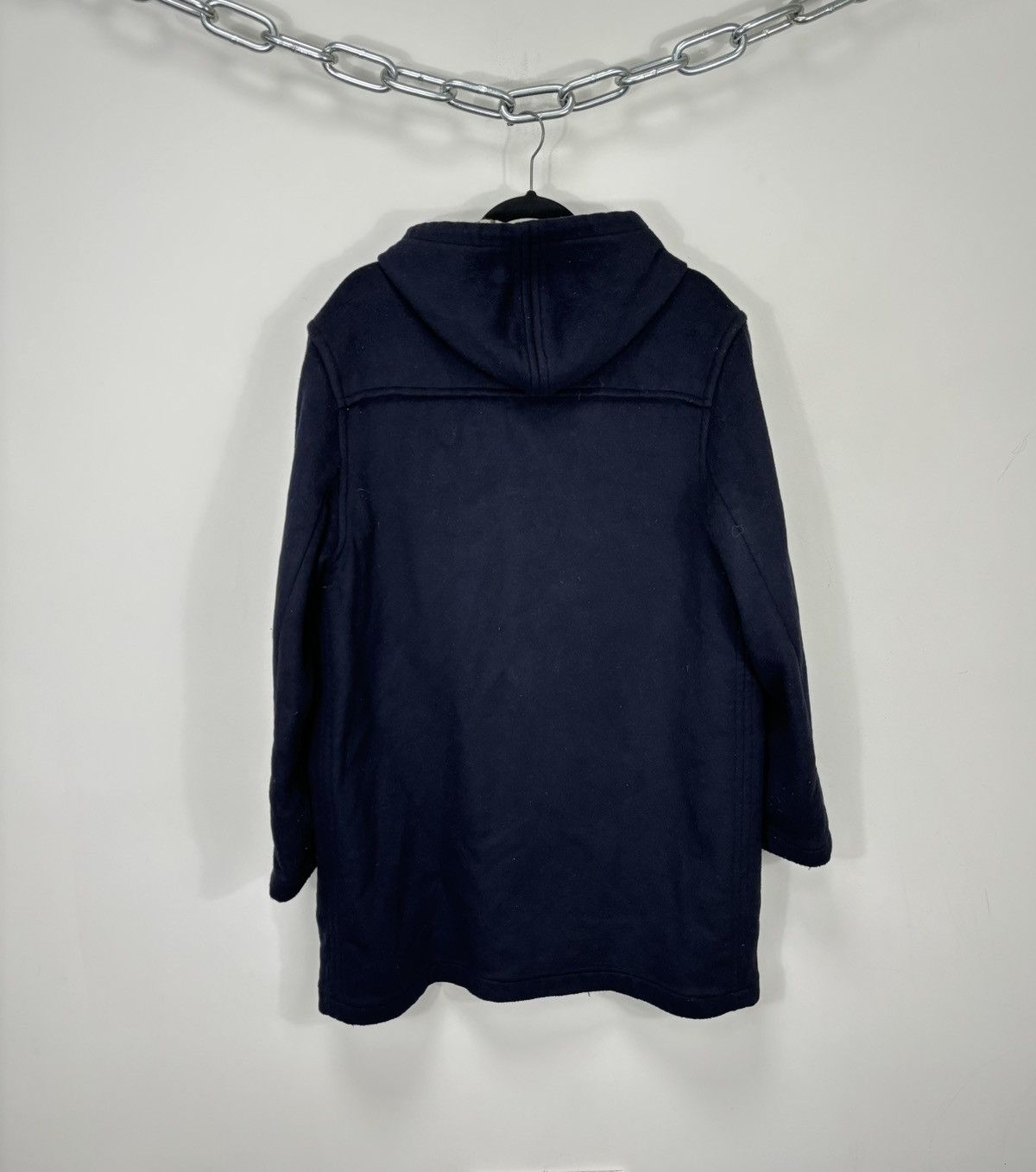 DAKS Daks London Men’s Navy Classic Wool Cashmere Duffle Coat Size US M / EU 48-50 / 2 - 3 Thumbnail