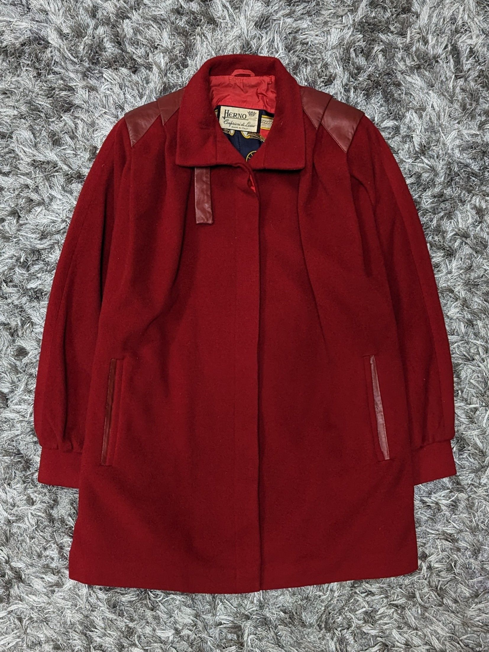 Herno Vintage Herno Jacket Wool Cashmere Baroque Padded Coat Size M / US 6-8 / IT 42-44 - 2 Thumbnail