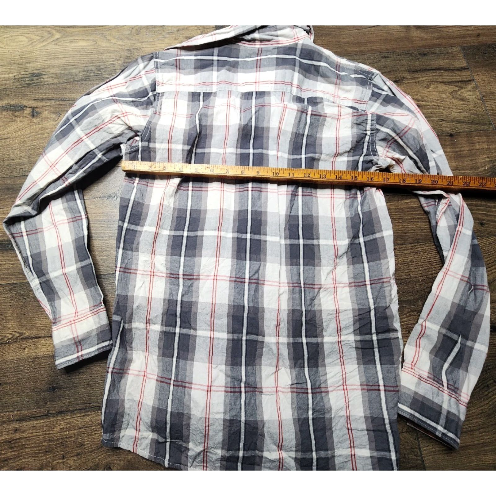 Wrangler Mens S Wrangler Jean Co. Long Sleeve Plaid Western Shirt Size US S / EU 44-46 / 1 - 2 Thumbnail