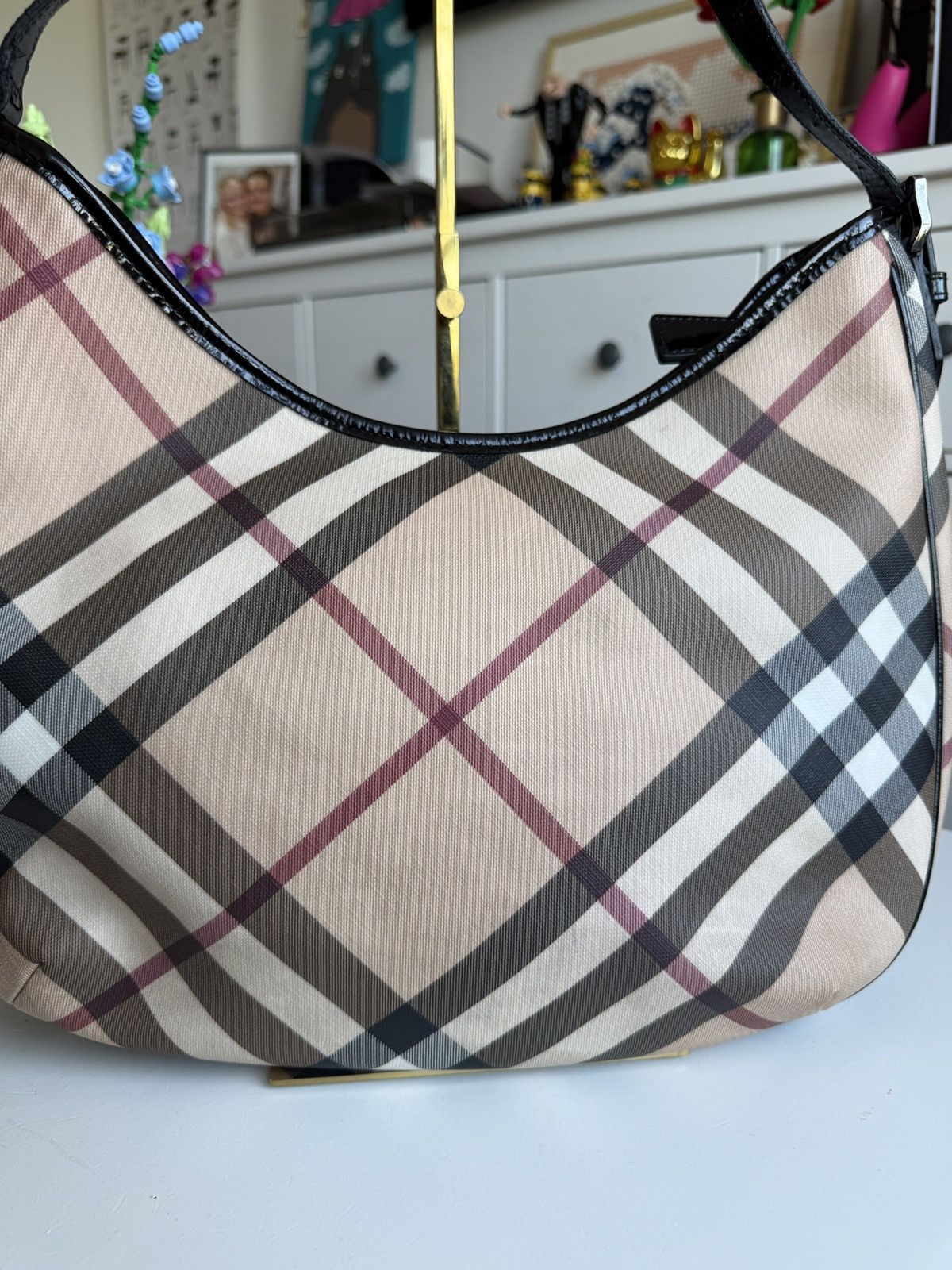 Burberry × Designer Vintage y2k Burberry London nova check hobo shoulder bag rare Size ONE SIZE - 8 Thumbnail