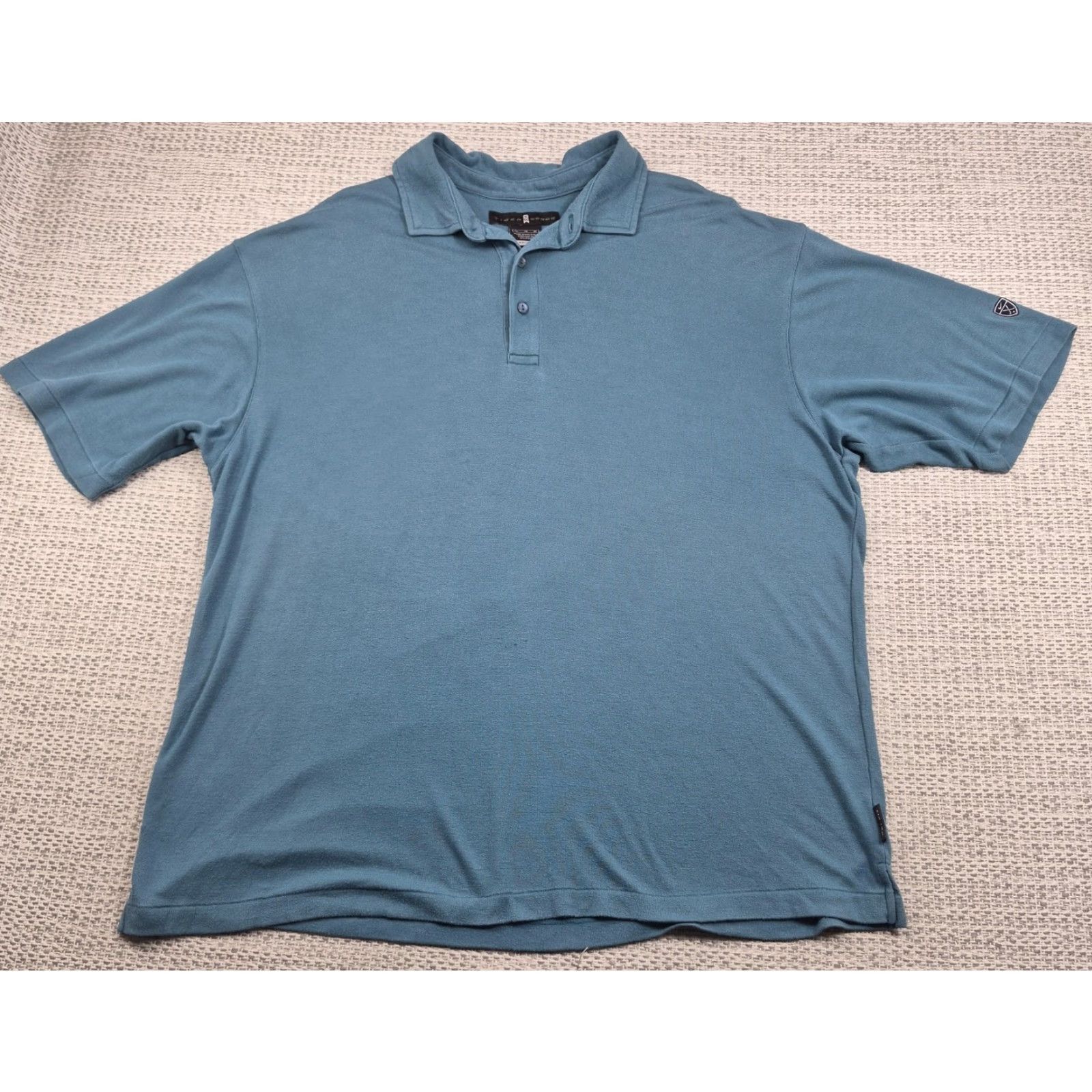 Vintage Tiger Woods Dri-FIT Polo Shirt Mens XL Blue Size US XL / EU 56 / 4 - 2 Thumbnail